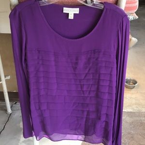 Purple S. Dana Bachman dress shirt